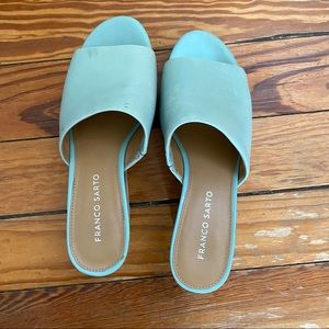 Franco Sarto 7.5 Tiffany Blue Wedges
